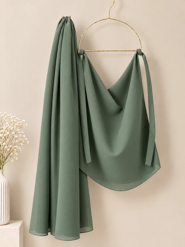Pista Green - Premium Matching Hijab and Niqab Set
